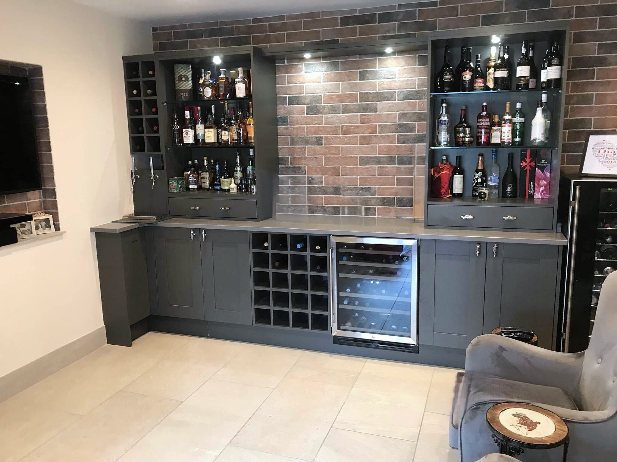 Home bar cabinetry